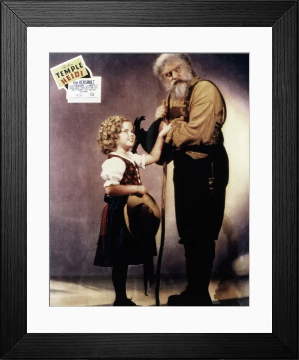 Framed Print : HEIDI, Shirley Temple, Jean Hersholt, 1937, TM and copyright 20th Century Fox Film Corp. All rights reserved  /  Courtesy: Everett Collection
