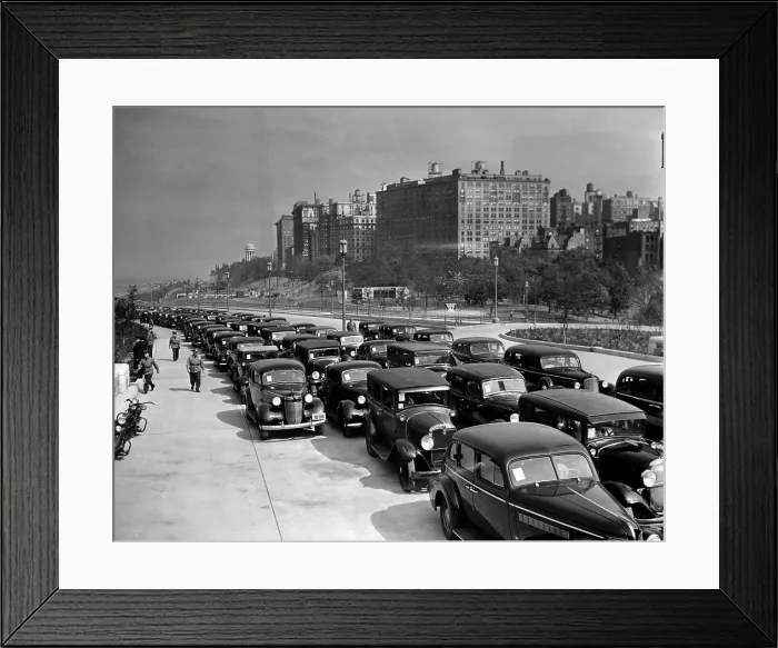Framed Print : Traffic on the West Side Highway, New York City, circa 1943. Courtesy: CSU Archives / Everett Collection Framed Print : Traffic on the West Side Highway, New York City, circa 1943. Courtesy: CSU Archives / Everett Collection