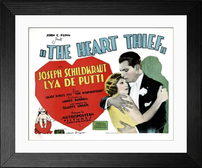 Framed Print : THE HEART THIEF, from left, Lya De Putti, Joseph Schildkraut, 1927 Framed Print : THE HEART THIEF, from left, Lya De Putti, Joseph Schildkraut, 1927