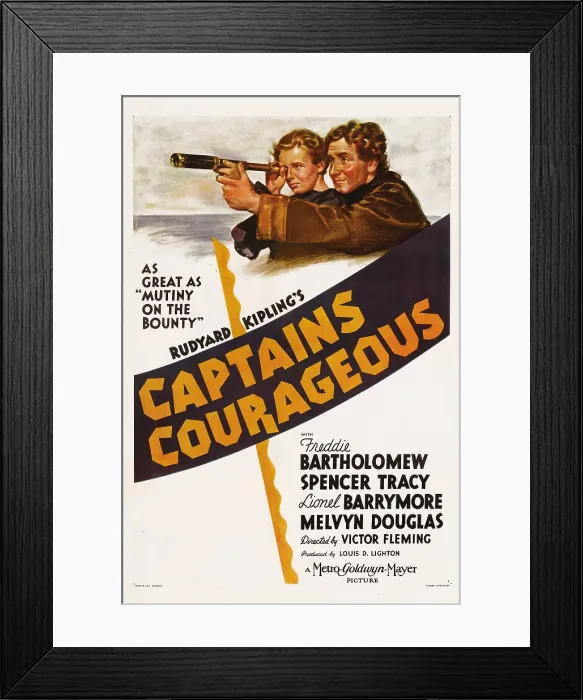 Framed Print : CAPTAINS COURAGEOUS, from left: Freddie Bartholomew, Spencer Tracy, 1937 Framed Print : CAPTAINS COURAGEOUS, from left: Freddie Bartholomew, Spencer Tracy, 1937