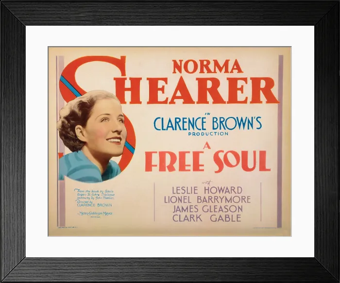 Framed Print : A FREE SOUL, US lobbycard, Norma Shearer, 1931 Framed Print : A FREE SOUL, US lobbycard, Norma Shearer, 1931