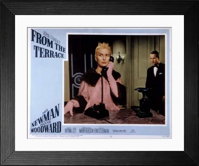 Framed Print : FROM THE TERRACE, Joanne Woodward, Paul Newman, 1960. TM and Copyright (c) 20th Century Fox Film Corp. All rights reserved. Courtesy: Everett Collection