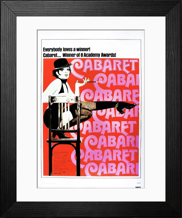 Framed Print : CABARET, US poster, Liza Minnelli, 1972 Framed Print : CABARET, US poster, Liza Minnelli, 1972