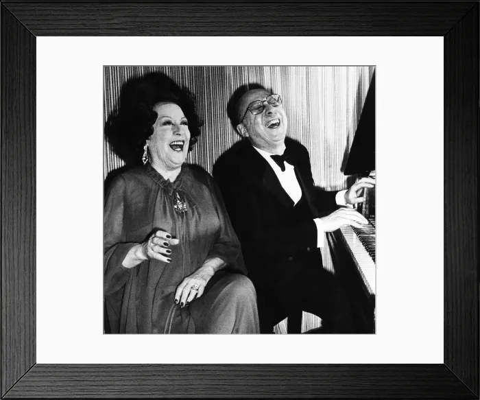 Framed Print : Ethel Merman and Sammy Cahn at the Songwriters Hall of Fame Awards, 1980. Courtesy: CSU Archives / Everett Collection