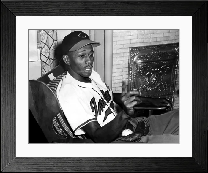 Framed Print : Cleveland Indians pitcher Leroy Satchel Page ca. 1948. Courtesy CSU Archives / Everett Collection