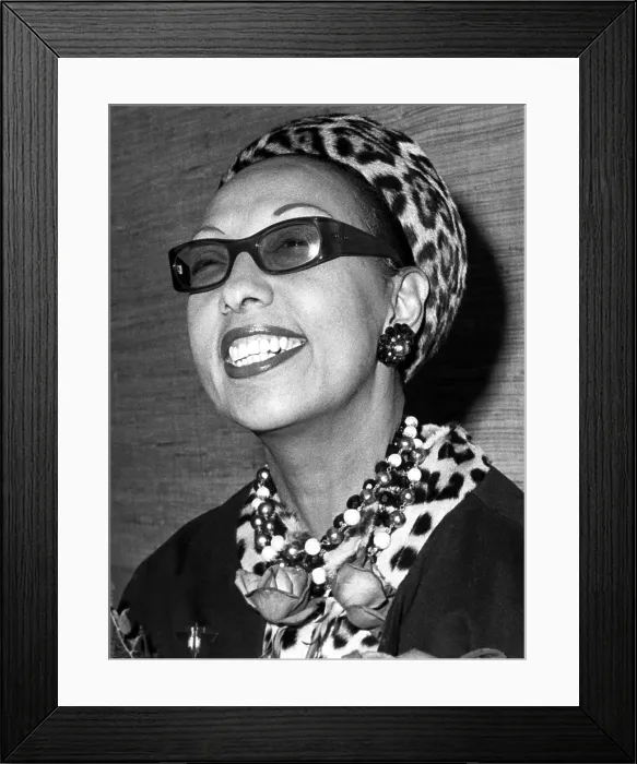 Framed Print : Josephine Baker, 1964. Courtesy: CSU Archives / Everett Collection