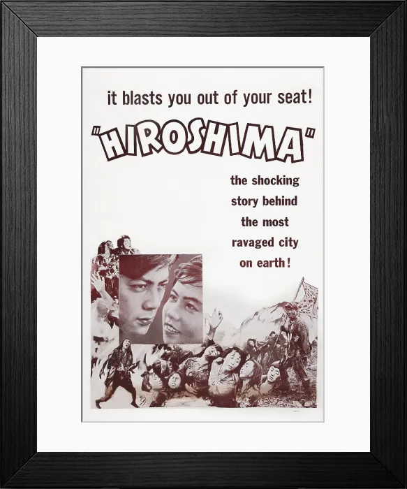 Framed Print : HIROSHIMA, US poster art, 1953