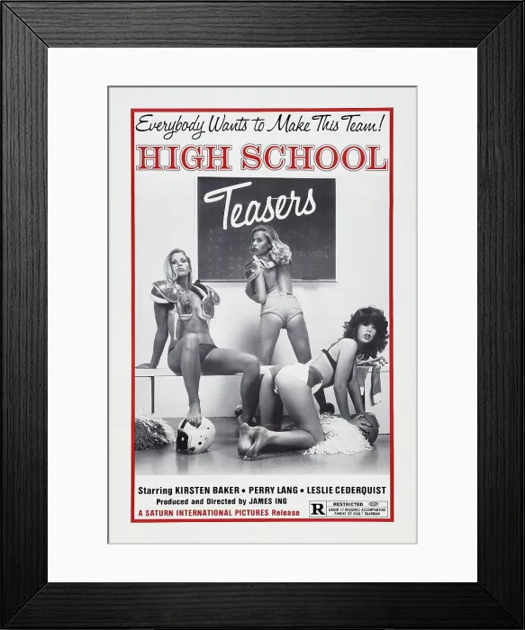 Framed Print : HIGH SCHOOL TEASERS, (aka TEEN LUST), US poster, 1979. Columbus America / courtesy Everett Collection