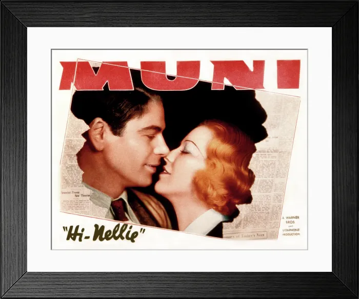 Framed Print : HI, NELLIE!, Paul Muni, Glenda Farrell, 1934 Framed Print : HI, NELLIE!, Paul Muni, Glenda Farrell, 1934