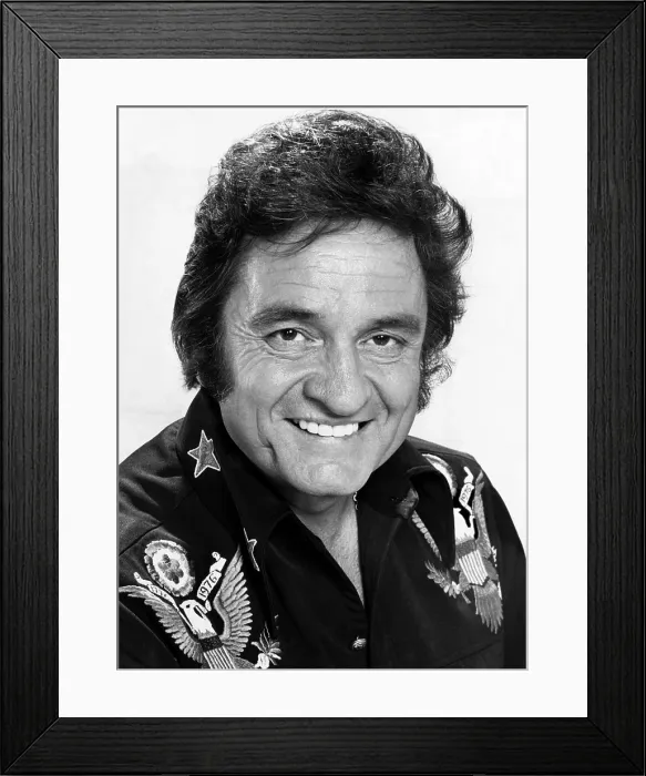 Framed Print : Johnny Cash, 1977. Courtesy: CSU Archives / Everett Collection