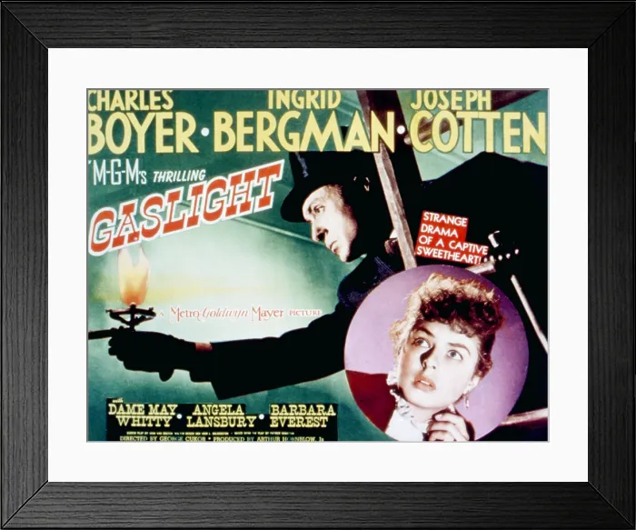 Framed Print : GASLIGHT, Charles Boyer, Ingrid Bergman, 1944 Framed Print : GASLIGHT, Charles Boyer, Ingrid Bergman, 1944