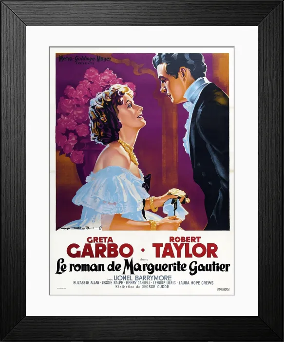 Framed Print : CAMILLE, Greta Garbo, Robert Taylor, 1936. French poster Framed Print : CAMILLE, Greta Garbo, Robert Taylor, 1936. French poster