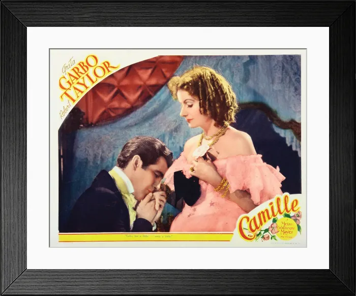 Framed Print : CAMILLE, US lobbycard, from left: Robert Taylor, Greta Garbo, 1936 Framed Print : CAMILLE, US lobbycard, from left: Robert Taylor, Greta Garbo, 1936