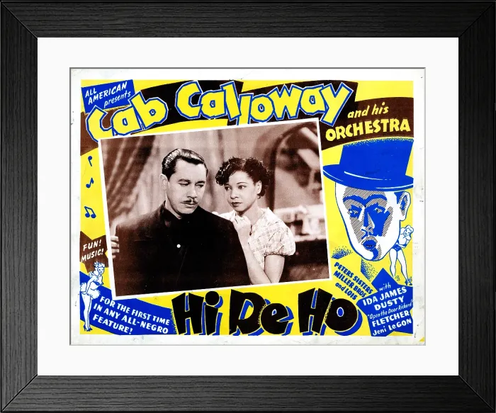 Framed Print : HI DE HO, US lobbycard, Cab Calloway, Jeni Le Gon, 1947 Framed Print : HI DE HO, US lobbycard, Cab Calloway, Jeni Le Gon, 1947