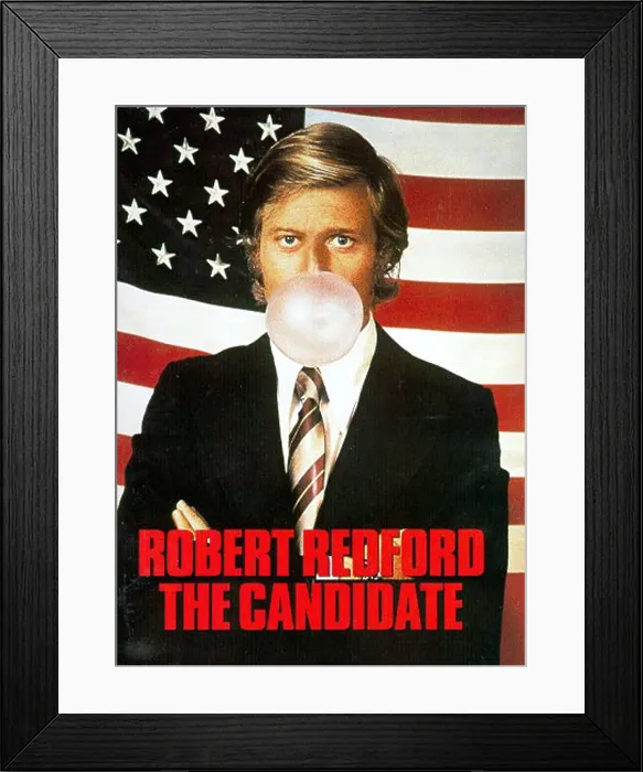 Framed Print : THE CANDIDATE, US poster, Robert Redford, 1972 Framed Print : THE CANDIDATE, US poster, Robert Redford, 1972