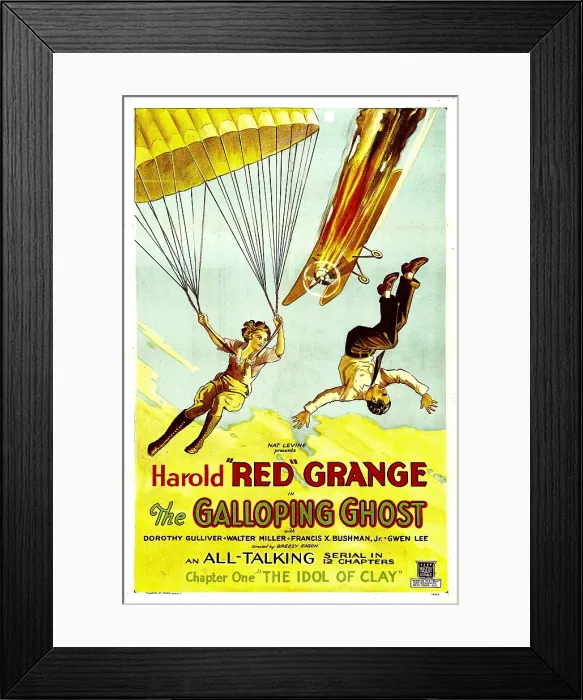 Framed Print : THE GALLOPING GHOST, Dorothy Gulliver, Red Grange in Chapter 1: The Idol of Clay, 1931