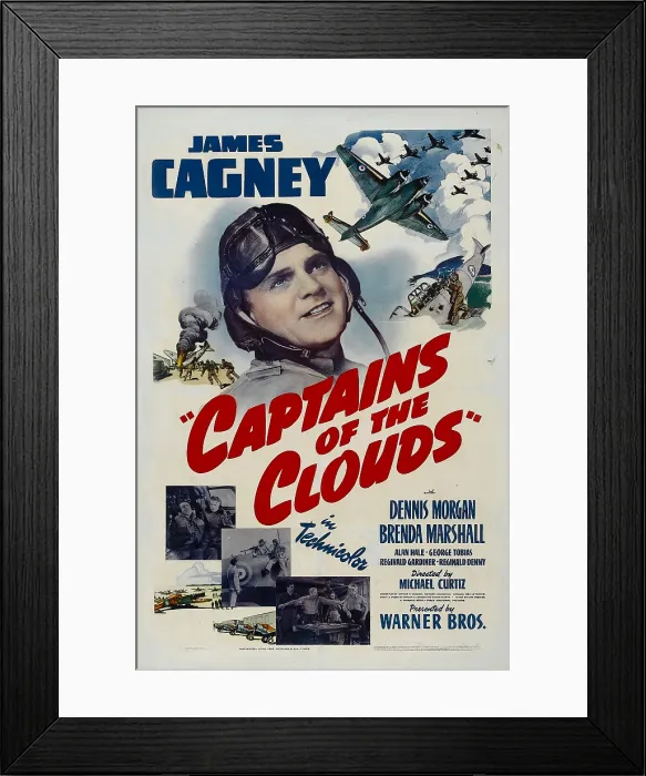 Framed Print : CAPTAINS OF THE CLOUDS, James Cagney, 1942