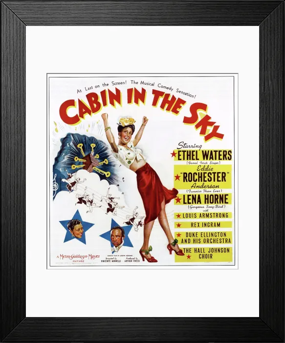Framed Print : CABIN IN THE SKY, from bottom left: Ethel Waters, Eddie Rochester Anderson, Lena Horne, 1943 Framed Print : CABIN IN THE SKY, from bottom left: Ethel Waters, Eddie Rochester Anderson, Lena Horne, 1943