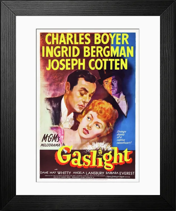 Framed Print : GASLIGHT, Charles Boyer, Ingrid Bergman, Joseph Cotten, 1944