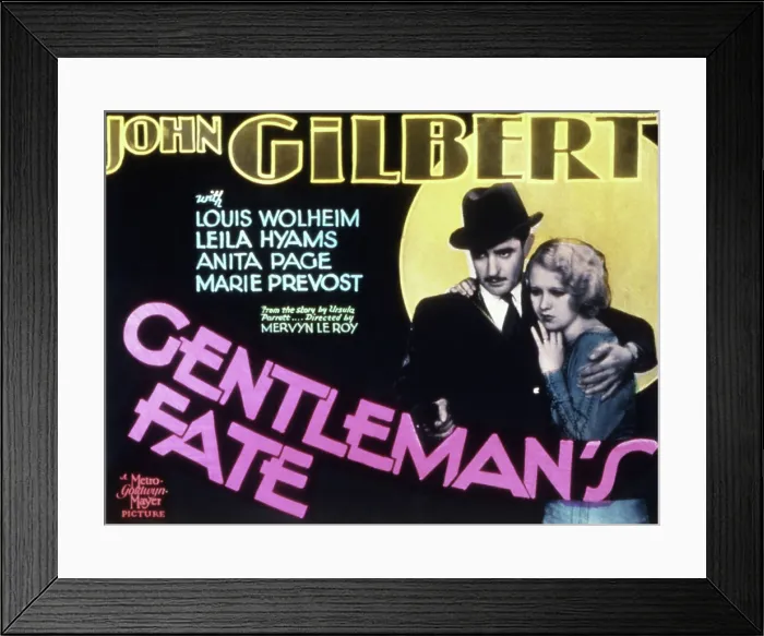 Framed Print : GENTLEMAN'S FATE, John Gilbert, Anita Page, 1931 Framed Print : GENTLEMAN'S FATE, John Gilbert, Anita Page, 1931