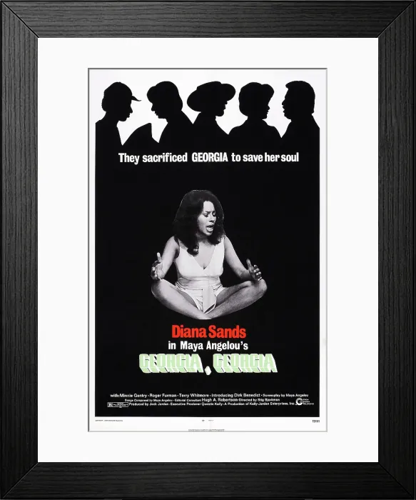 Framed Print : GEORGIA, GEORGIA, US poster art, Diana Sands, 1972 Framed Print : GEORGIA, GEORGIA, US poster art, Diana Sands, 1972
