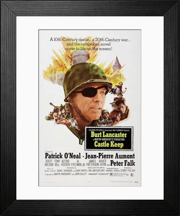 Framed Print : CASTLE KEEP, US poster art, Burt Lancaster, 1969 Framed Print : CASTLE KEEP, US poster art, Burt Lancaster, 1969
