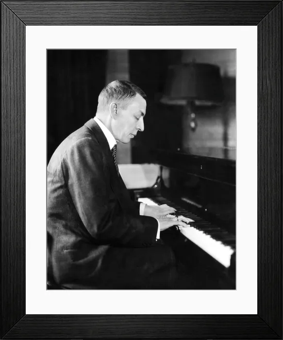 Framed Print : Russian composer and pianist Sergei Rachmaninoff, (1873-1943), c. 1931.. Courtesy: CSU Archives  /  Everett Collection