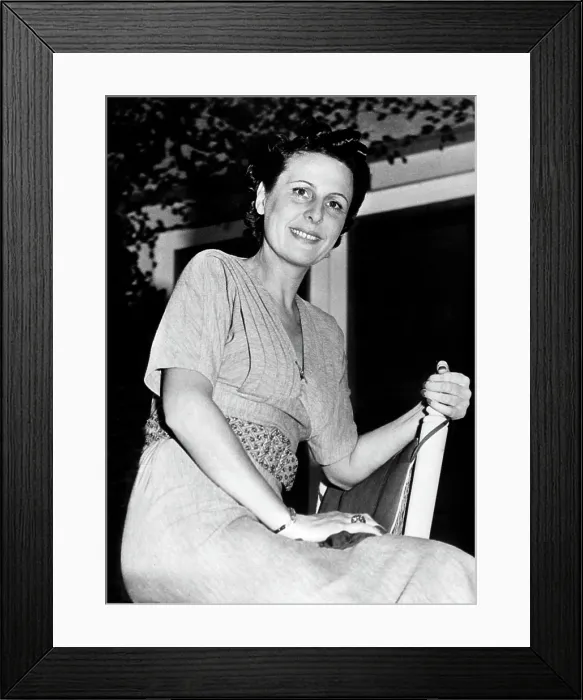 Framed Print : Leni Riefenstahl visits Hollywood, CA. 11 / 30 / 1938