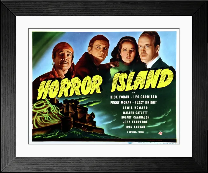 Framed Print : HORROR ISLAND, Leo Carrillo, Fuzzy Knight, Peggy Moran, Dick Foran, 1941 Framed Print : HORROR ISLAND, Leo Carrillo, Fuzzy Knight, Peggy Moran, Dick Foran, 1941