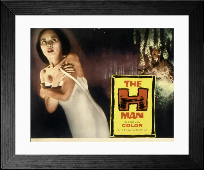 Framed Print : THE H-MAN, (aka BIJO TO EKITAININGEN), Yumi Shirakawa, 1958
