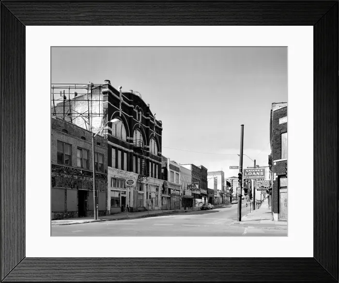 Framed Print : Beale Street, circa 1970s Framed Print : Beale Street, circa 1970s