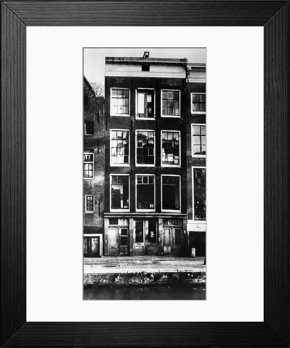 Framed Print : The exterior of the office-warehouse in Amsterdam, Holland which was hiding place for the Frank Family. Courtesy: CSU Archives / Everett Collection Framed Print : The exterior of the office-warehouse in Amsterdam, Holland which was hiding place for the Frank Family. Courtesy: CSU Archives / Everett Collection