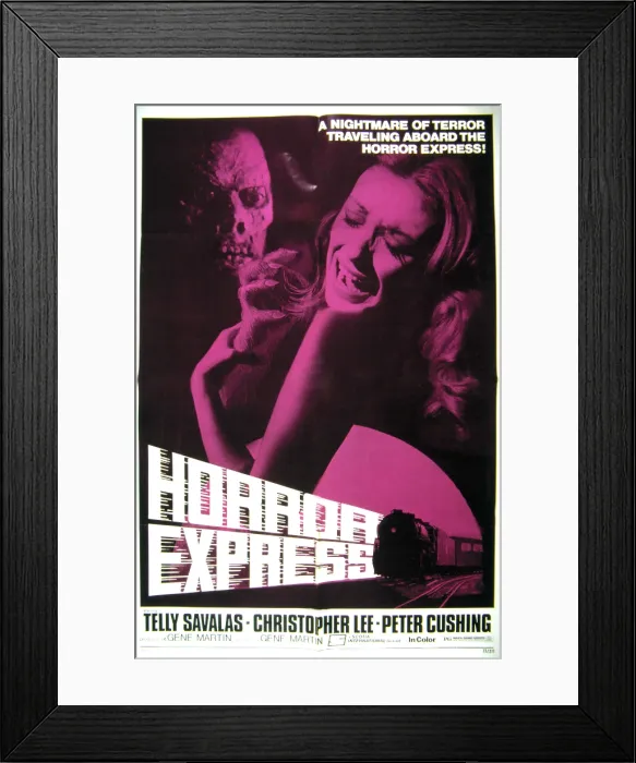 Framed Print : HORROR EXPRESS, Juan Olaguivel, Helga Line, 1973 Framed Print : HORROR EXPRESS, Juan Olaguivel, Helga Line, 1973