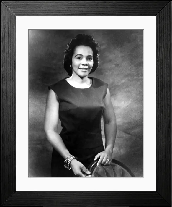 Framed Print : Coretta Scott King, (undated). Courtesy: CSU Archives  /  Everett Collection