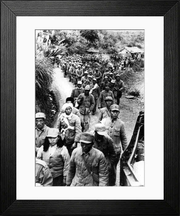 Framed Print : Nationalists surrender and are taken to interment camp, Saigon, Indo-China, 12-30-1949.. Courtesy: CSU Archives  /  Everett Collection