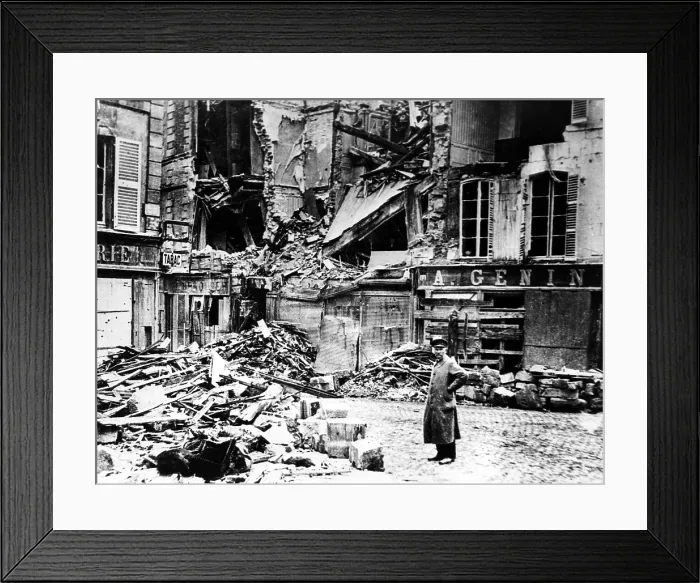 Framed Print : World War I, devastation in France, photo undated.. Courtesy: CSU Archives  /  Everett Collection