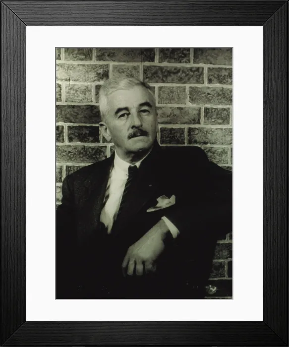 Framed Print : William Faulkner, portrait by Carl Van Vechten, December 11, 1954