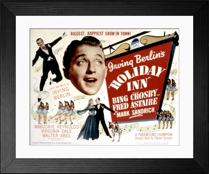 Framed Print : HOLIDAY INN, Fred Astaire, Bing Crosby, 1942