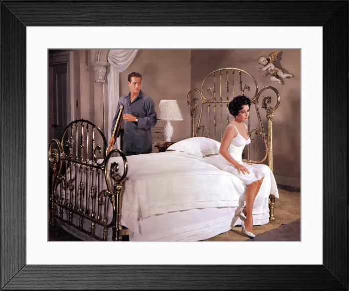 Framed Print : CAT ON A HOT TIN ROOF, Paul Newman, Elizabeth Taylor, 1958