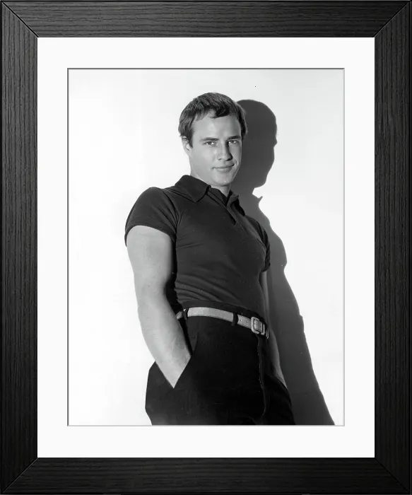 Framed Print : Marlon Brando, ca. 1950s