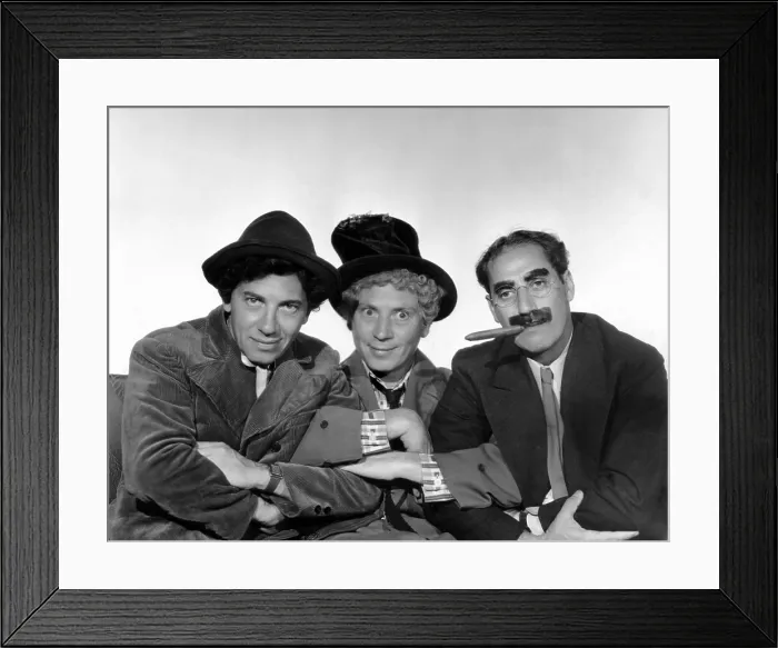 Framed Print : Marx Brothers - Chico Marx, Harpo Marx, Groucho Marx