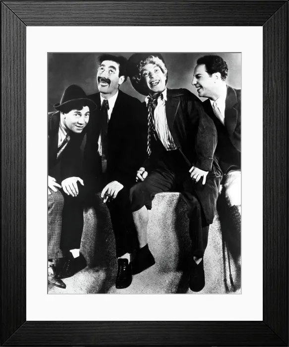 Framed Print : ANIMAL CRACKERS, Chico Marx, Groucho Marx, Harpo Marx, Zeppo Marx, 1930 Framed Print : ANIMAL CRACKERS, Chico Marx, Groucho Marx, Harpo Marx, Zeppo Marx, 1930