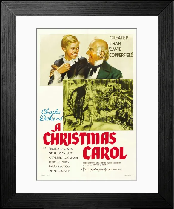 Framed Print : A CHRISTMAS CAROL, Terry Kilburn, Reginald Owen, 1938