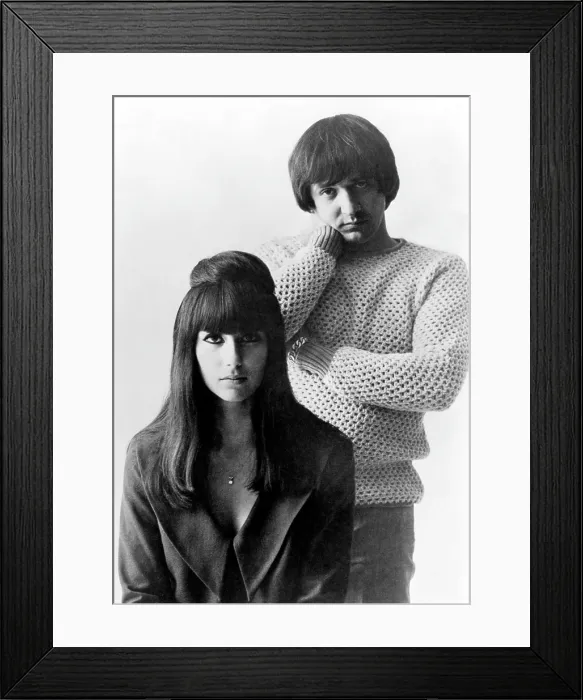 Framed Print : Sonny & Cher, Sonny (right), Cher (left), 1960s husband and wife musicians, circa 1965. Courtesy: CSU Archives / Everett Collection Framed Print : Sonny & Cher, Sonny (right), Cher (left), 1960s husband and wife musicians, circa 1965. Courtesy: CSU Archives / Everett Collection