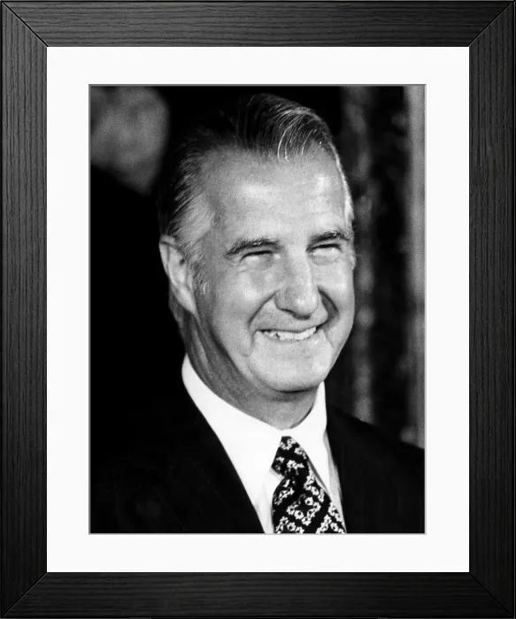Framed Print : Vice President Spiro Agnew, 1973. Courtesy: CSU Archives / Everett Collection Framed Print : Vice President Spiro Agnew, 1973. Courtesy: CSU Archives / Everett Collection