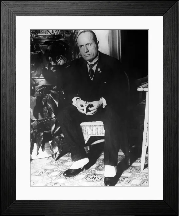 Framed Print : Benito Mussolini (1883-1945), Prime Minister and dictator of Italy from 1922-1943, circa 1928. Courtesy: CSU Archives / Everett Collection Framed Print : Benito Mussolini (1883-1945), Prime Minister and dictator of Italy from 1922-1943, circa 1928. Courtesy: CSU Archives / Everett Collection