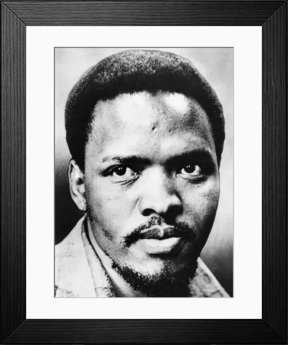 Framed Print : Steve Biko, South African leader of the Black Consciousness Movement, circa 1977. Courtesy: CSU Archives / Everett Collection Framed Print : Steve Biko, South African leader of the Black Consciousness Movement, circa 1977. Courtesy: CSU Archives / Everett Collection