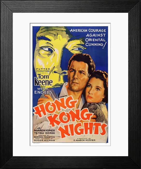 Framed Print : HONG KONG NIGHTS, Tom Keene, Wera Engels, 1935