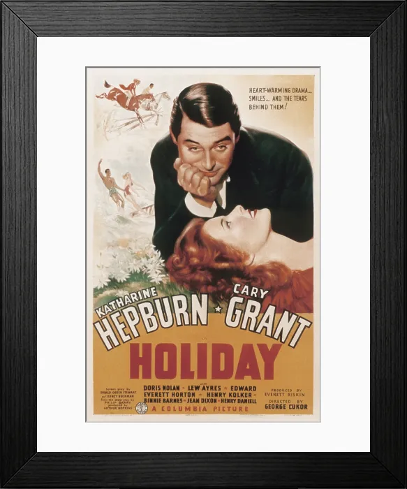 Framed Print : HOLIDAY, Cary Grant, Katharine Hepburn, 1938