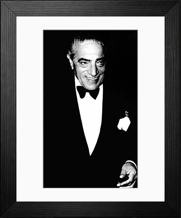 Framed Print : ARISTOTLE ONASSIS, c. 1967. Courtesy: CSU Archives / Everett Collection Framed Print : ARISTOTLE ONASSIS, c. 1967. Courtesy: CSU Archives / Everett Collection